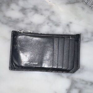 Saint Laurent Sleek Black Card Holder